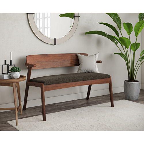 Mercury Row® Veronica Polyester Upholstered Bench & Reviews Wayfair
